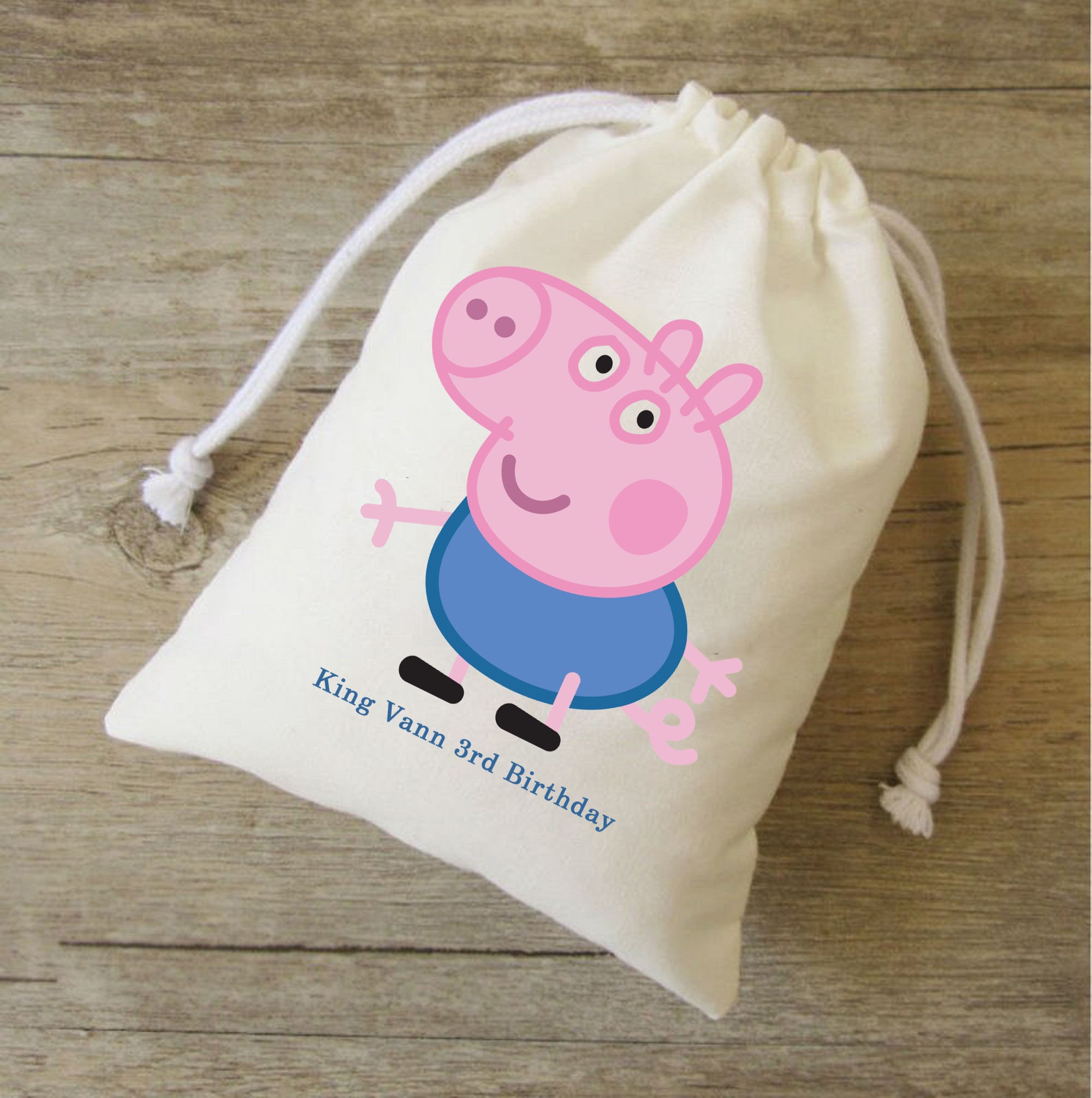 Conjunto de 20 recuerdos de fiesta de cumpleanos Bolsas de recuerdo de fiesta de cumpleanos de Peppa Pig Fiesta de cumpleanos tematica de Peppa Pig Bolsas de botin Peppa George George Dino