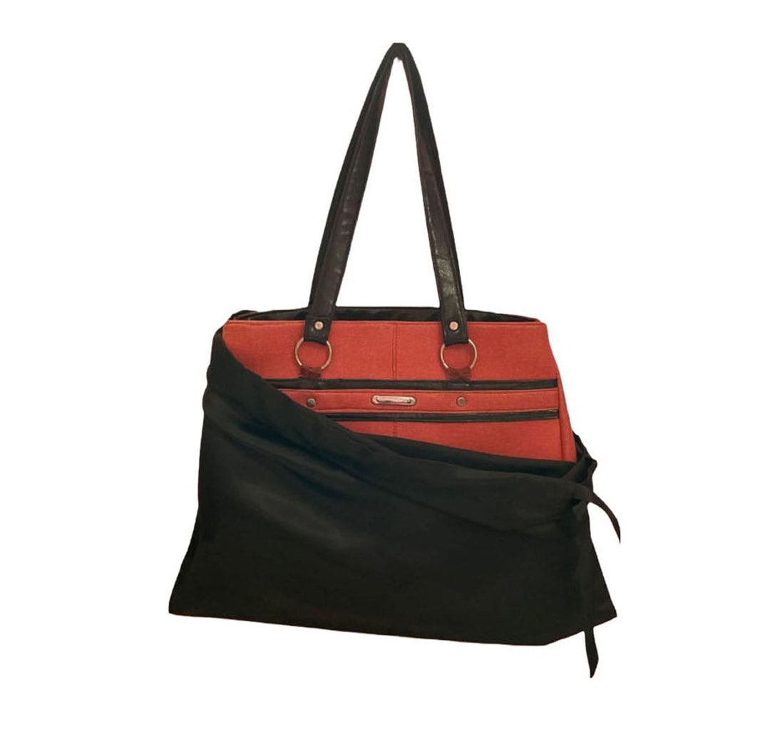 Staubbeutel aus schwarzem Satin: Handtasche Schuhbeutel