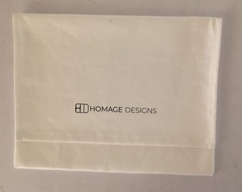 Cotton Dust Bag: Handbag Purse Cover, Envelope Flap Pouch