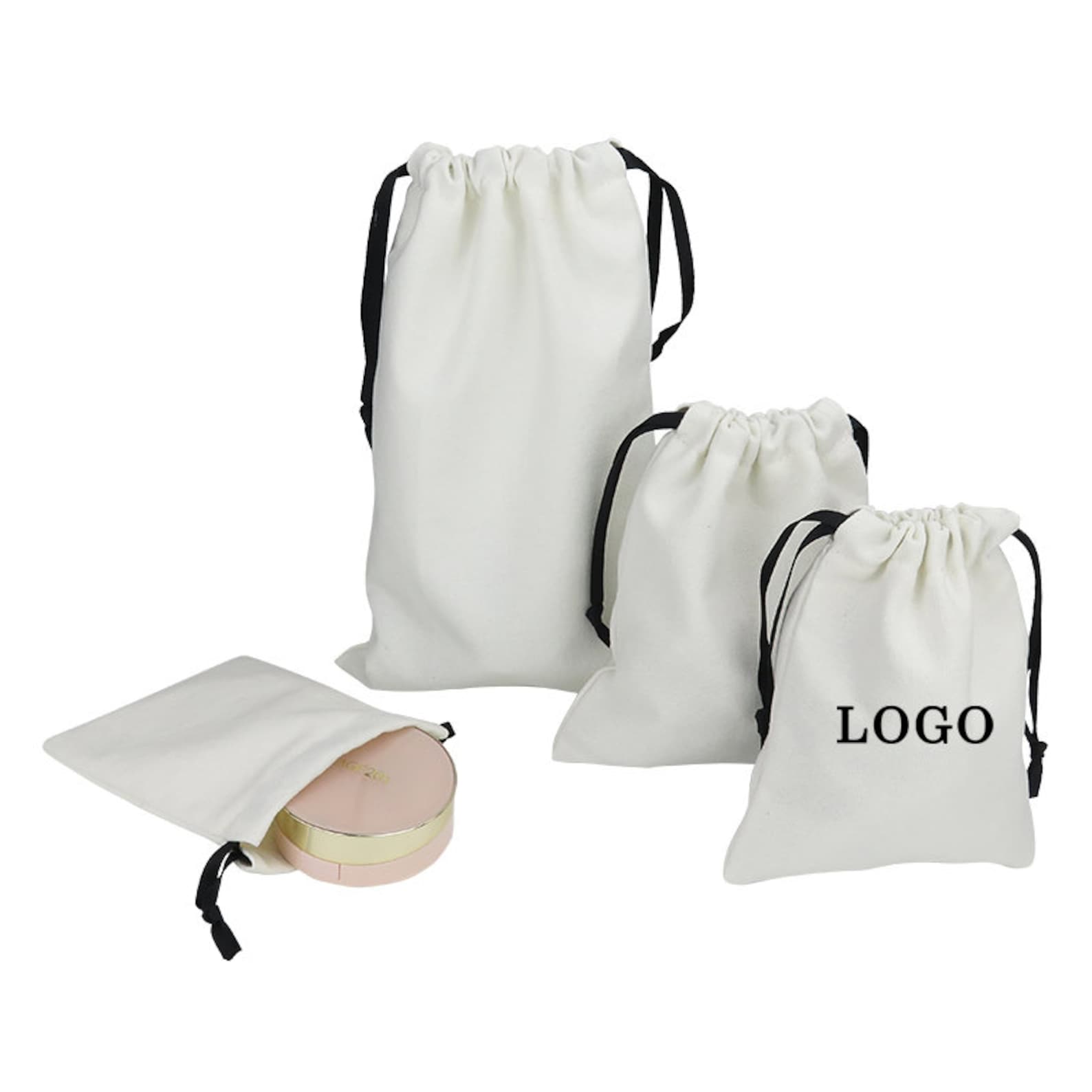 Recycle Cotton Canvas Fabric Drawstring Dust Bag With Logo Etsy