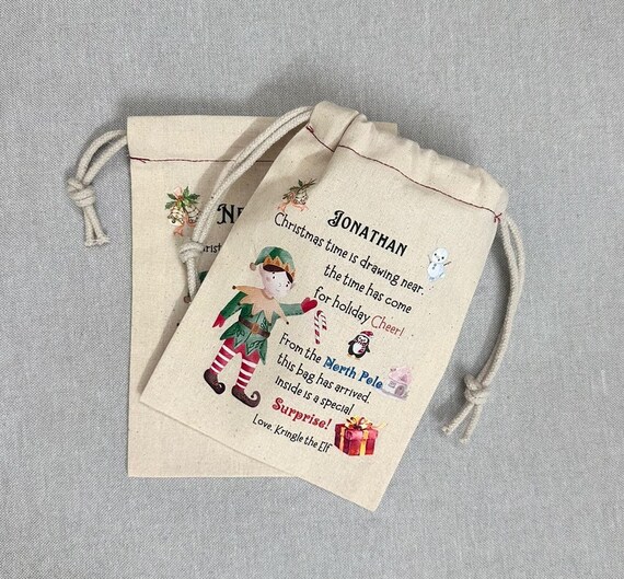 Calza Decorativa Per Natale Marca Forever Christmas Calza Di Natale Personalizzata Per CANE - Peluche Carino In Tela - Dimensioni 40 Cm - Consegna Gratuita Calza Iuta Poliestere - Foto 2