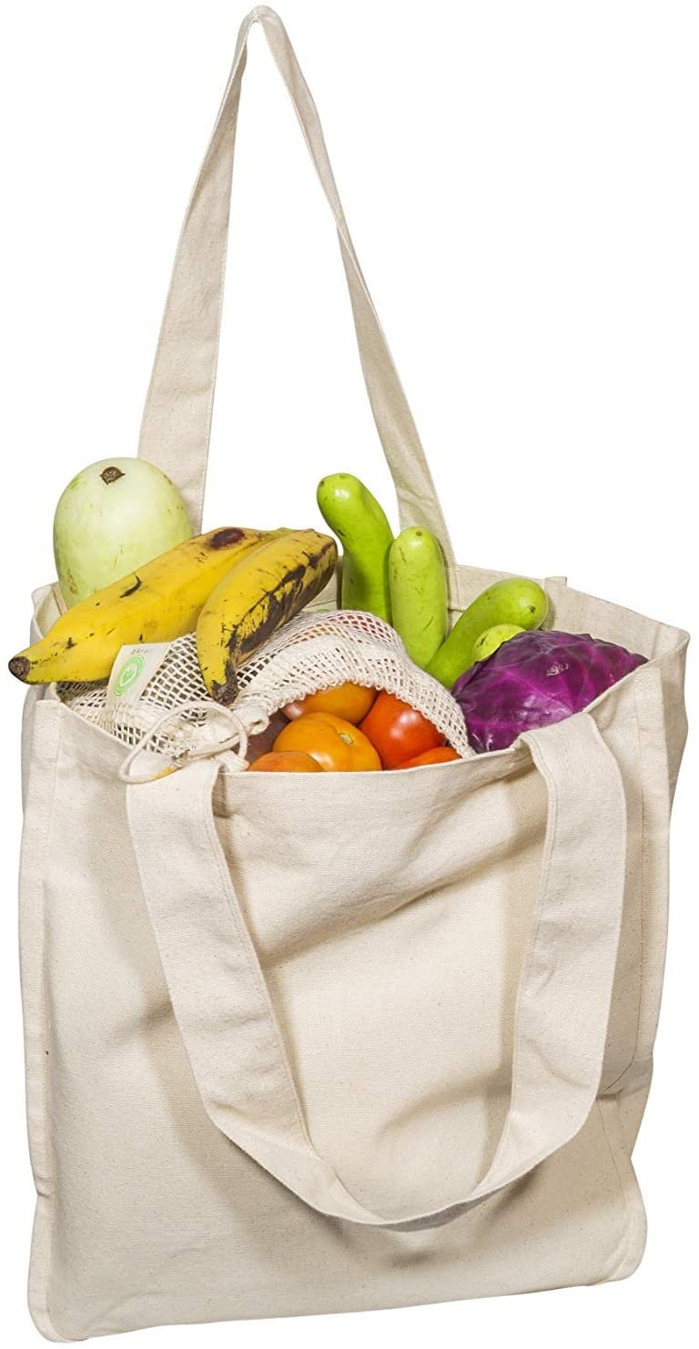 Baumwoll-Leinen Tragetasche – Wiederverwendbare Einkaufs- & Geschenktasche, 33x43 Cm, Robust & Umweltfreundlich
