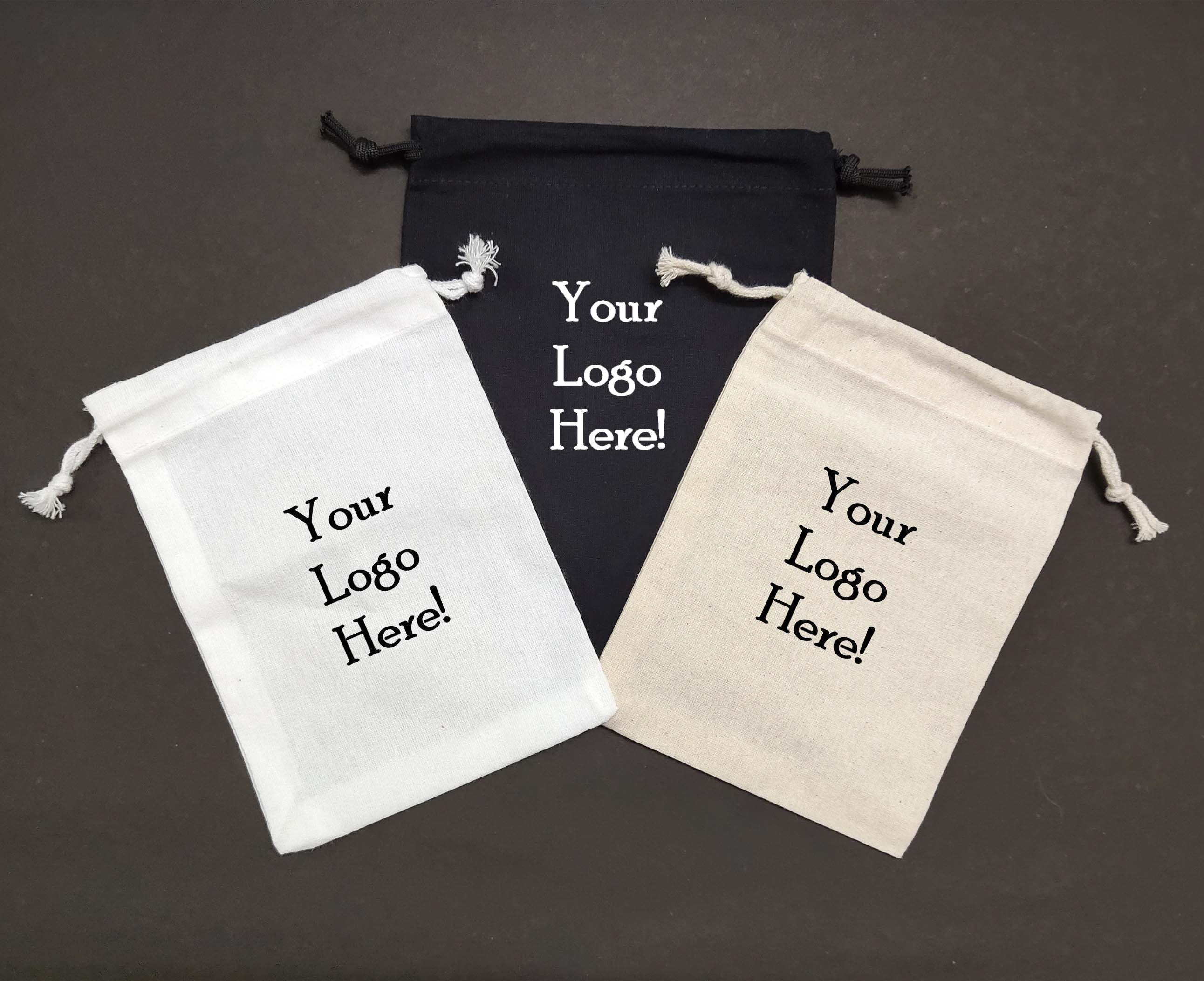 パーソナライズされたロゴ付きのコットン収納バッグ,ギフト包装,テキスト付きのパーソナライズされた画像,巾着ポーチ,ピース/ロット パーソナライズされたコットン巾着ギフトバッグ：カスタムロゴプリント