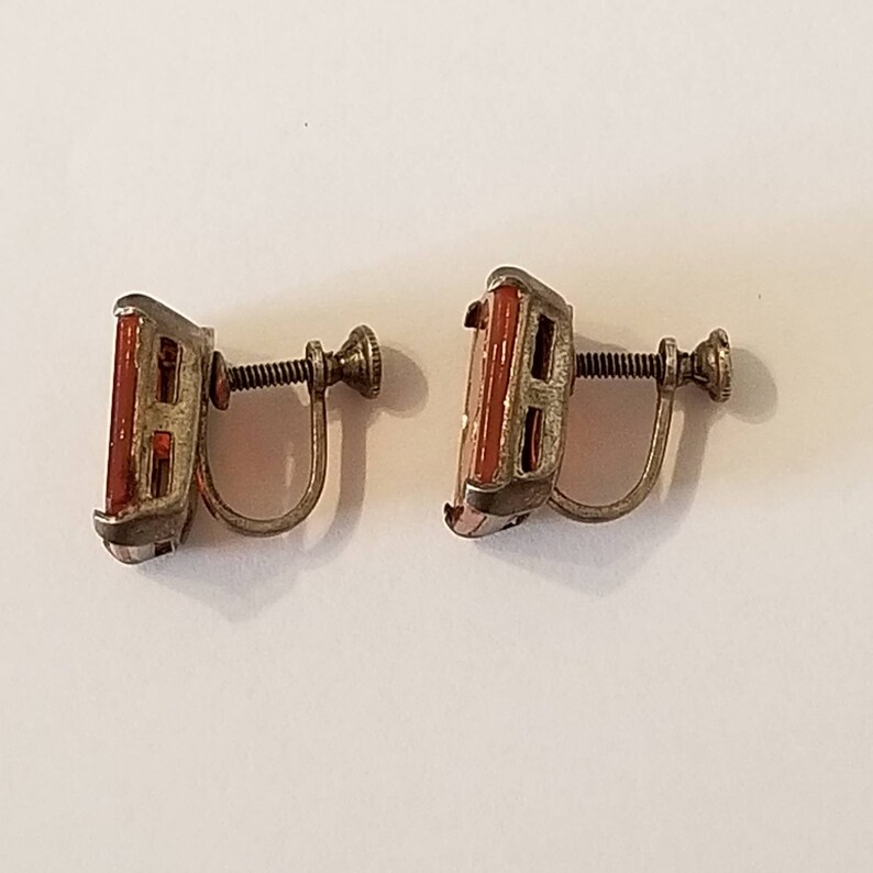 Both sterling 1920/'s cameo ring /& 1940/'s cameo earrings