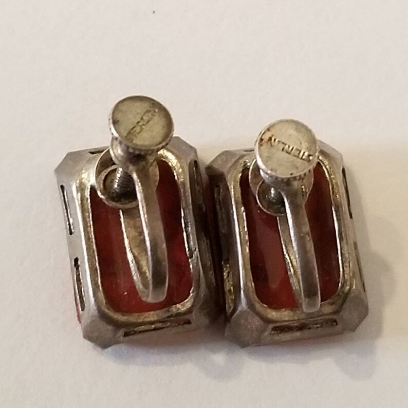Both sterling 1920/'s cameo ring /& 1940/'s cameo earrings