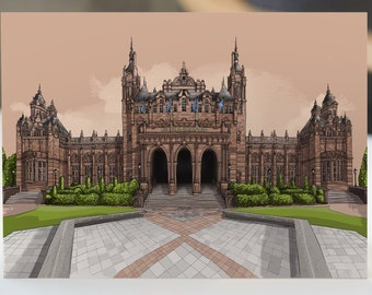 Kelvingrove Art Gallery & Museum - Glasgow Greetings Card