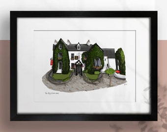 Brig o' Doon House Hotel, A4 Colour Print, Optional Frame. Scottish Gifts