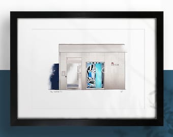 Sub Club, Glasgow Nightclubs, A4 Colour Print, Optional Frame. Glasgow Gifts