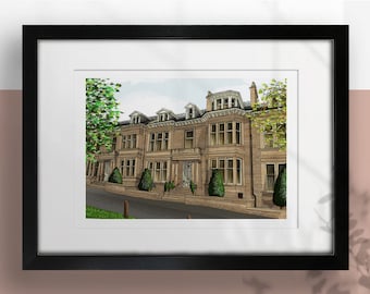 Hotel du Vin Glasgow Print: Scottish Wedding Venue Art (Optional Frame)