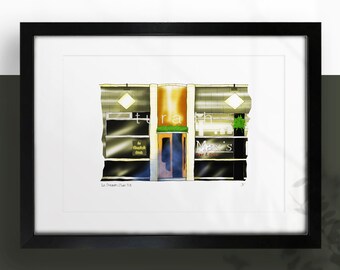 La Cheetah Club, Max's, Glasgow Nightclubs , A4 Colour Print, Optional Frame. Glasgow Gifts