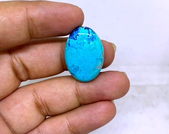 Wonderful Top Grade Quality 100% Natural Shattuckite Oval Shape Cabochon Loose Gemstone For Making Jewelry 25 Ct. 26X18X6 mm TS-67