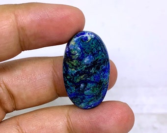 Wonderful Top Grade Quality 100% Natural Shattuckite Oval Shape Cabochon Loose Gemstone For Making Jewelry 21 Ct. 30X17X3 mm TSK-42
