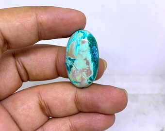 Wonderful Top Grade Quality 100% Natural Shattuckite Oval Shape Cabochon Loose Gemstone For Making Jewelry 31 Ct. 29X16X7 mm TS-65