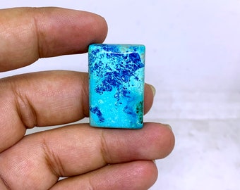 Wonderful Top Grade Quality 100% Natural Shattuckite Rectangle Shape Cabochon Loose Gemstone For Making Jewelry 41 Ct. 29X19X7 mm TS-47