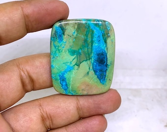 Wonderful Top Grade Quality 100% Natural Shattuckite Rectangle Shape Cabochon Loose Gemstone For Making Jewelry 88 Ct. 42X34X5 mm TS-42