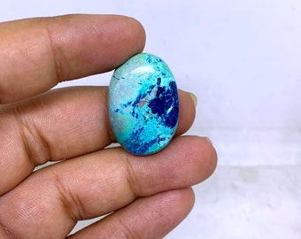 Wonderful Top Grade Quality 100% Natural Shattuckite Oval Shape Cabochon Loose Gemstone For Making Jewelry 34 Ct. 28X19X7 mm TS-62