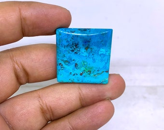 Wonderful Top Grade Quality 100% Natural Shattuckite Rectangle Shape Cabochon Loose Gemstone For Making Jewelry 37 Ct. 29X27X4 mm TS-46