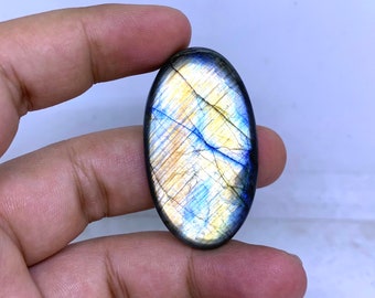 Fantastic Top Grade Quality 100% Natural Labradorite Oval Shape Cabochon Loose Gemstone For Making Jewelry 78 Ct. 45X25X7 mm TLB-32