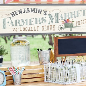 Printable Farmers Market Sign, Perfect for any farm theme birthday party or event, Digital file