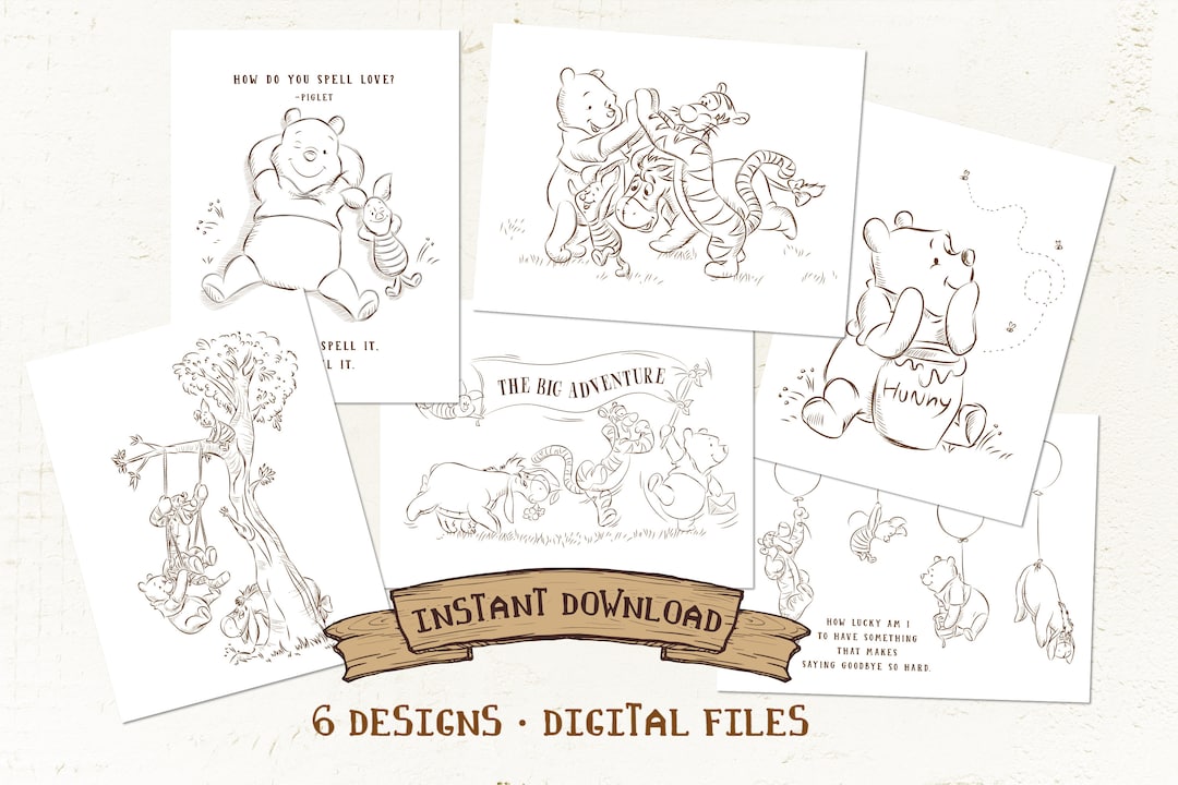 Winnie the Pooh Coloring Pages, Hundred Acre Wood Birthday Party