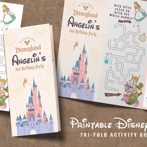 Disneyland Aktivitäten Bogen, Disneyland Malseite, Kinder Aktivitäten Bogen, Digital, Printable