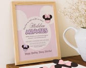 Printable Hidden Minnies Hunt, Minnie Birthday Game, Disneyland Baby Shower Game, Kids Activities, Digital File