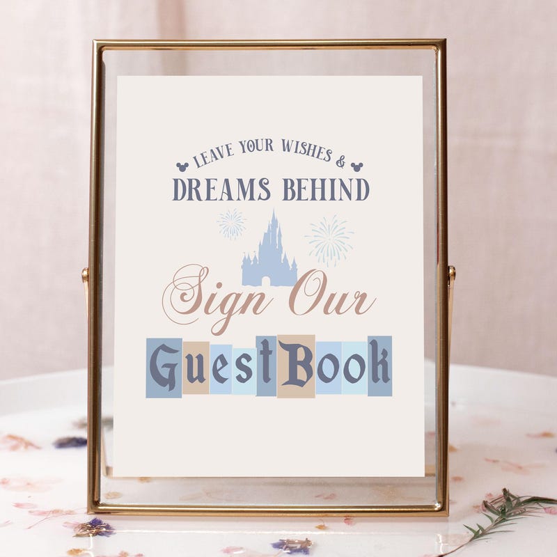 Mickey Guest Book - Etsy