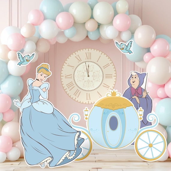 Printable Cinderella Cutout, Disneyland Stand Up Prop, Bibbidi Bobbidi Boo, Princess Party Decoration, Digital file