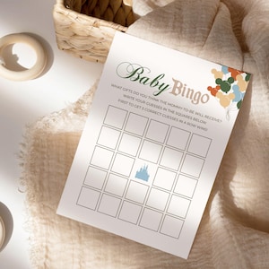 Printable Baby Bingo, Babyland Baby Shower Games, Disneyland Happiest Baby Shower Games, Digital file