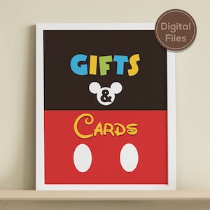 Printable Mickey Clubhouse Party Sign, Mickey Birthday, Baby Shower Party Decor, Gifts & Cards, Digital file