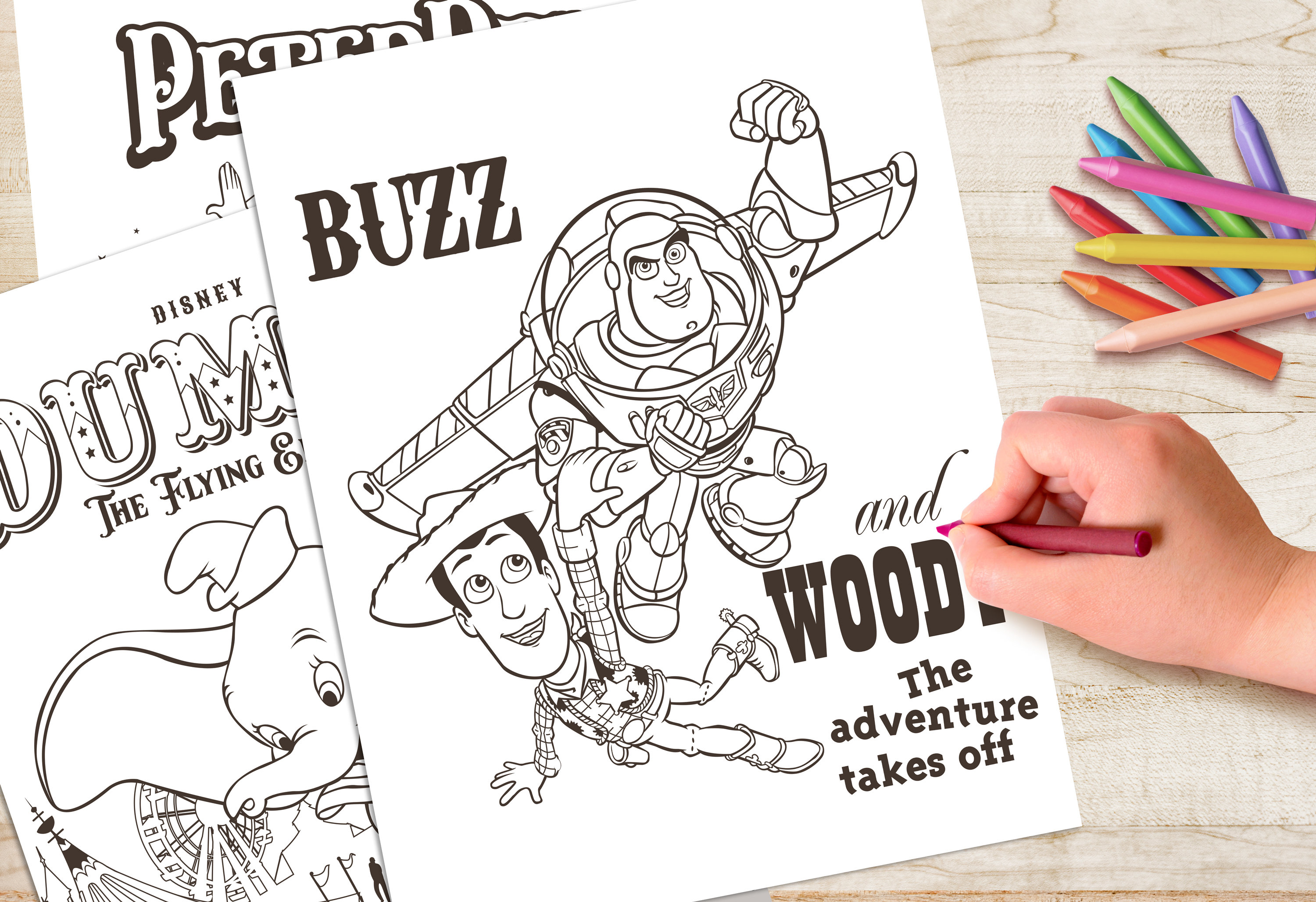 Buzz Lightyear And Woody Coloring Pages