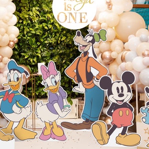 Printable Classic Mickey & Friends Cutout, Disneyland Birthday Party Stand Up Prop, Disneyland Baby Shower Party Decoration, Digital file