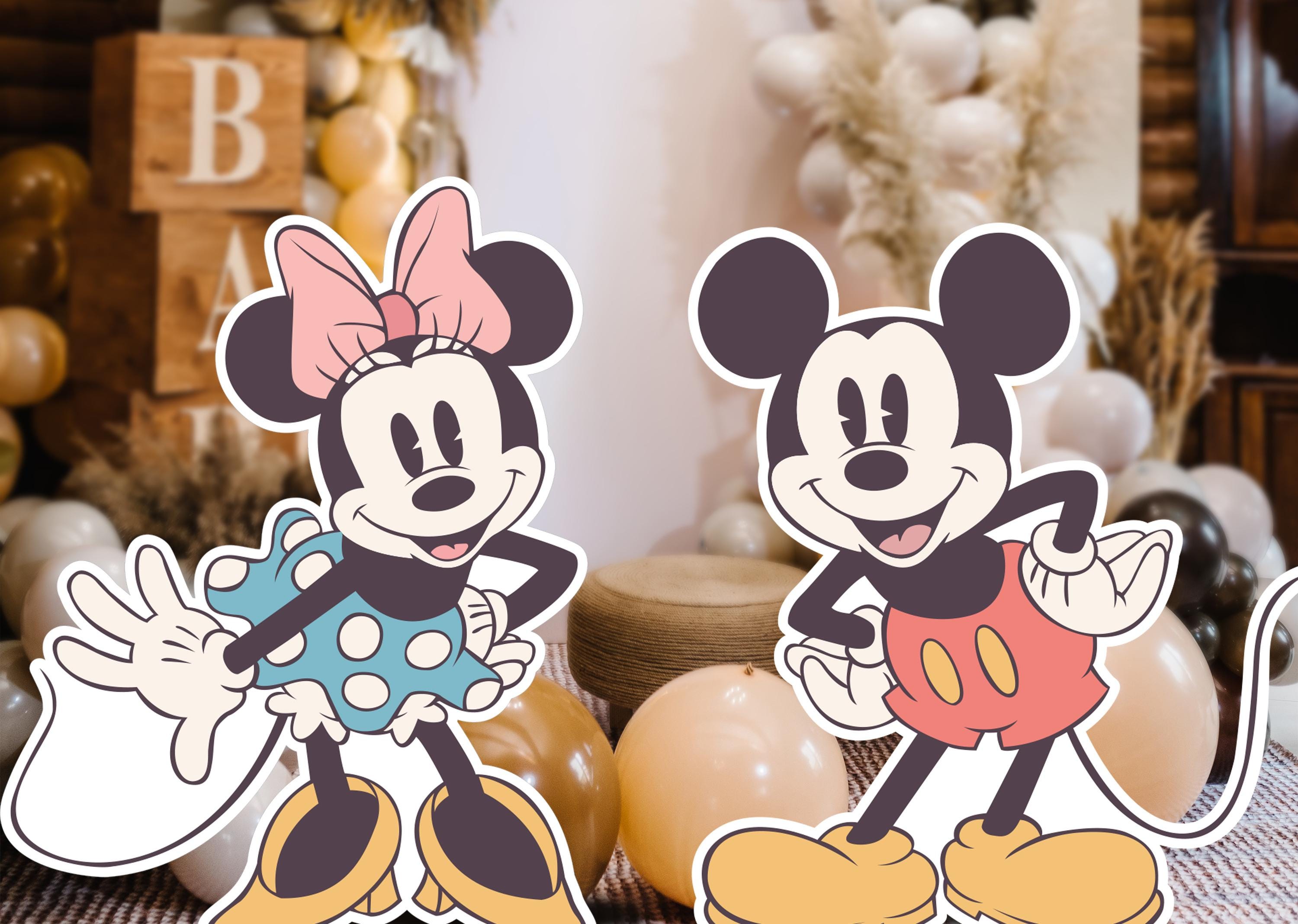 Printable Mickey \u0026 Minnie Cutout, Disneyland Birthday Party Stand up Prop,  Mickey Baby Shower, Minnie Party Decoration, Digital File - Etsy, image size:3000x2136