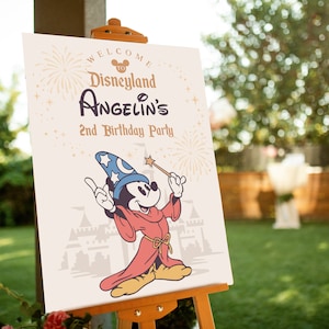 Printable Mickey Magical Birthday Welcome Sign, Mickey Birthday Sign, Perfect for any Disney theme birthday party or event, Digital file