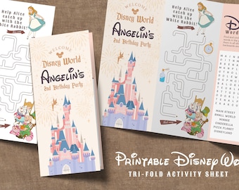 Printable Disneyland Activity Sheet, Disneyland Coloring Page, Kids ...