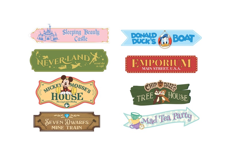 Disney Addition Sign Disneyland Party Directional Sign, Mickey Birthday, Princess Birthday ...