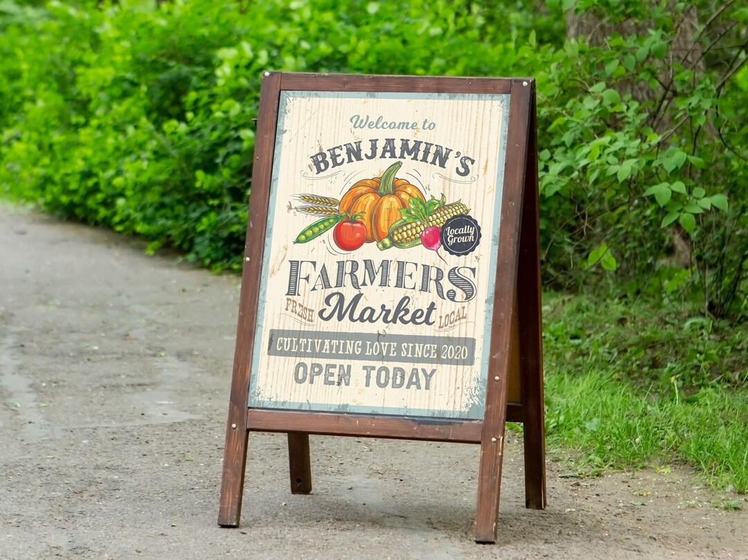 Printable Farmers Market Sign, Perfect for Any Farm Theme