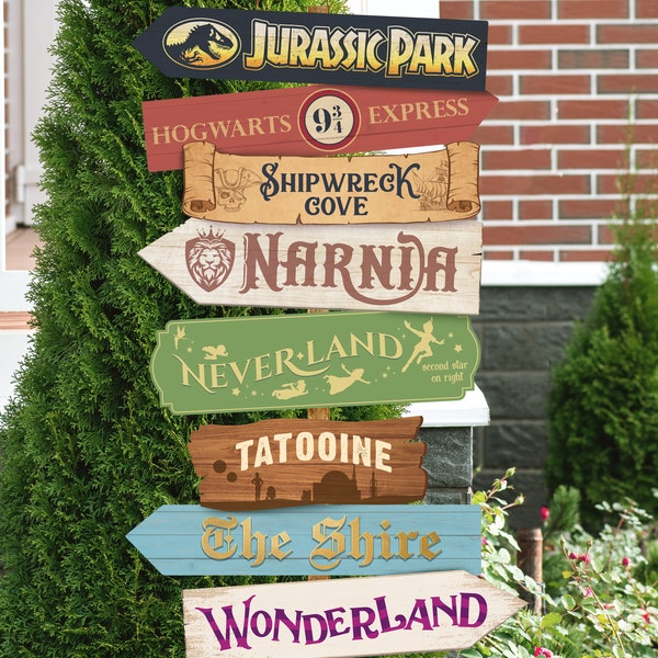 Adventure Party Directional Sign, Story book Directional Sign, Boy Party Decoration, Perfect for any birthday party or event, Digital file