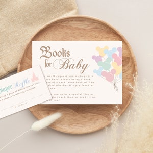 Glücklichste Babyparty auf Erden Bücher für Baby Karte, Windel Los, Disneyland Babyparty, digital, druckbar
