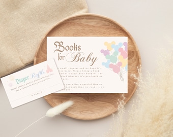 Happiest Baby Shower On Earth Books For Baby Card, Diaper Raffle Ticket, Disneyland Baby Shower, Digital, Printable