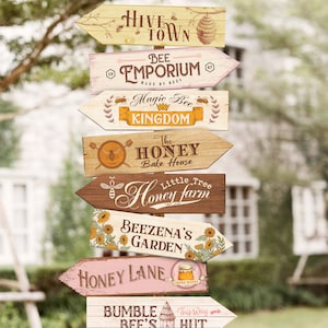 Bee Party Directional Sign, Honey Bee Birthday Party Decoration, Perfect for any bee theme party or event, Digital file