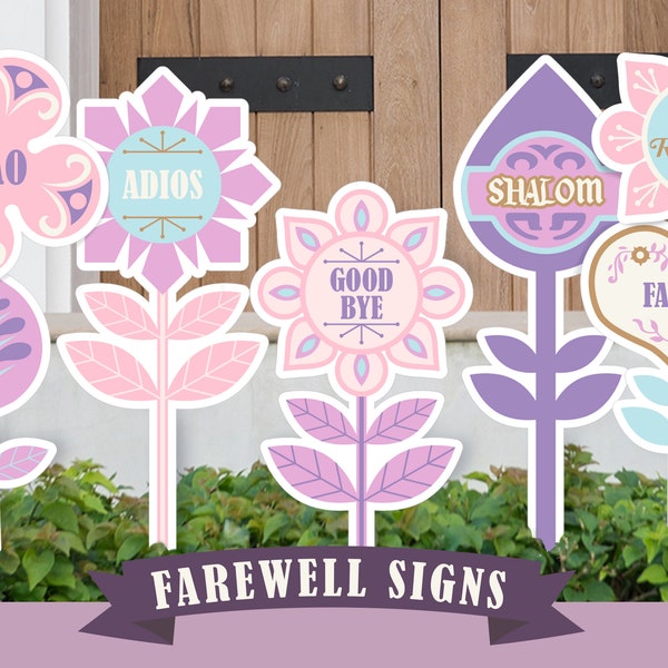 Printable It's A Small World Farewell Stand Up Prop, It's A Small World Party Decoration, Digital file