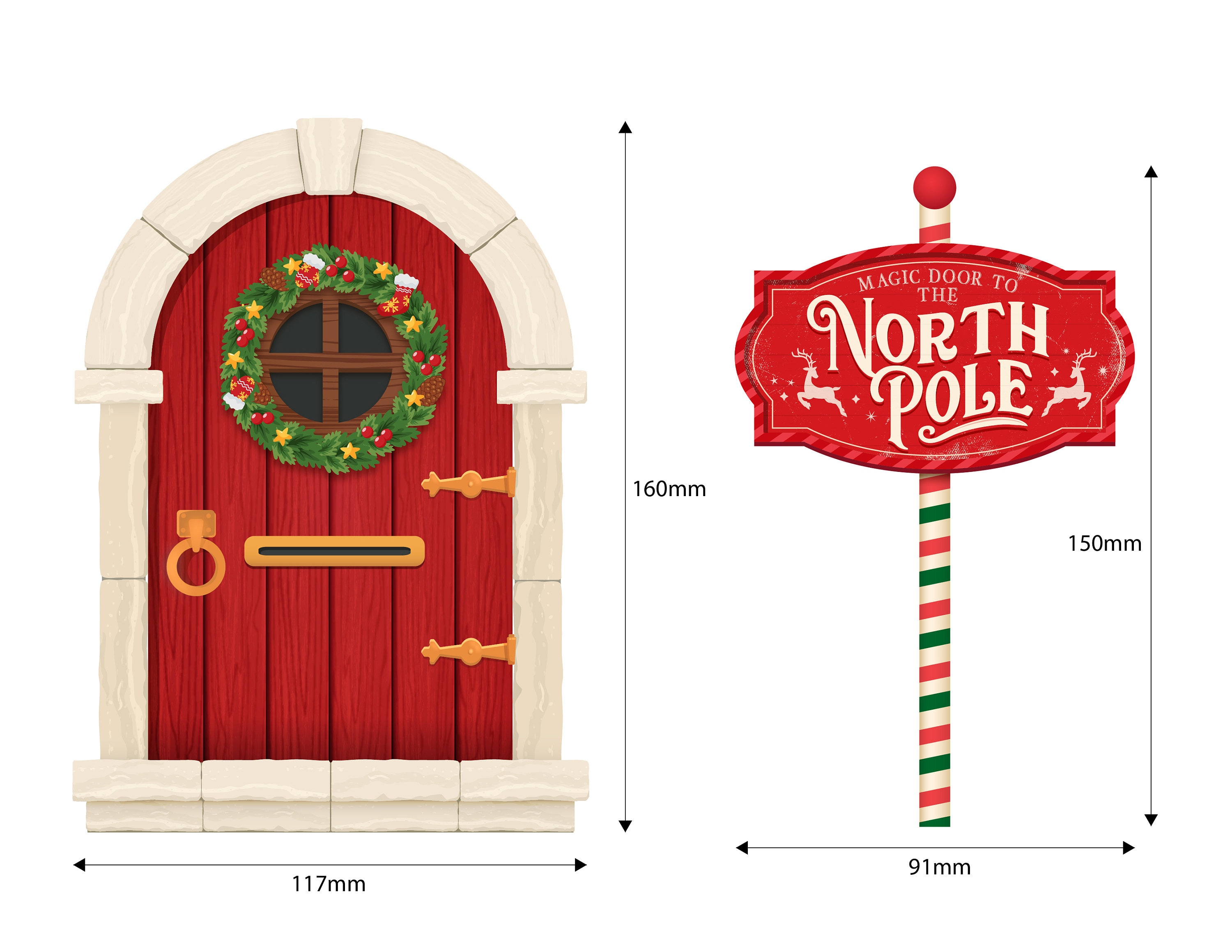 Printable Christmas Elf Door Christmas Decoration Digital Etsy Australia