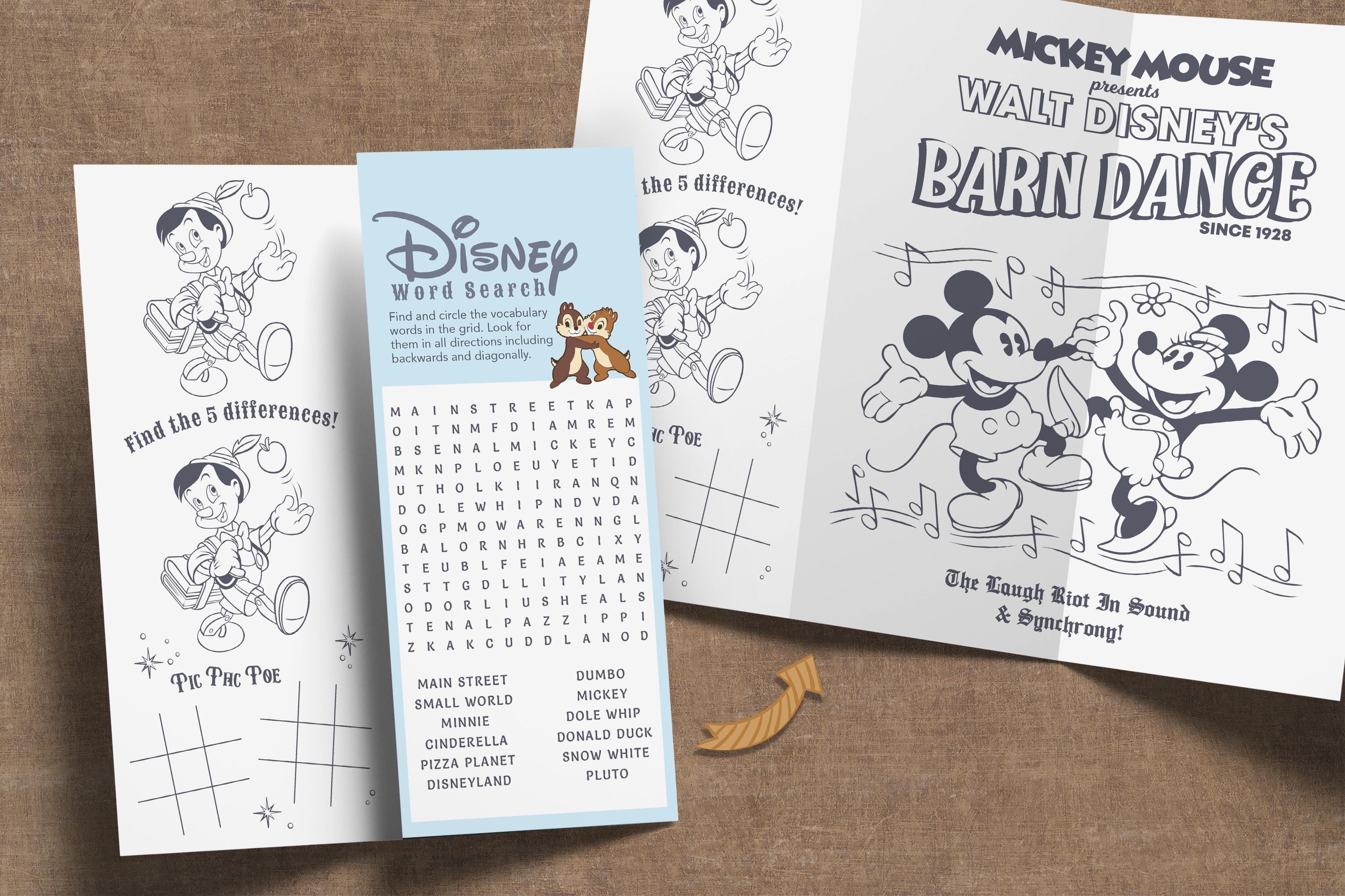 Printable Disney World Activity Sheet, Disney World Coloring Page, Kids ...