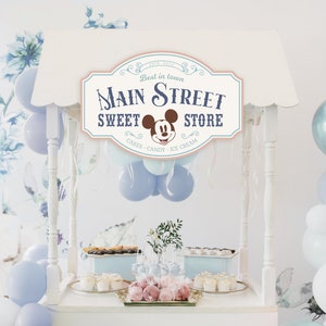 Printable Mickey Sweet Store Sign, Main Street Candy Shop, Perfect for ...