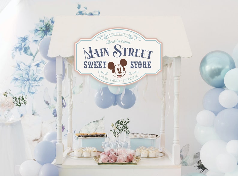 Printable Mickey Sweet Store Sign Main Street Candy Shop - Etsy