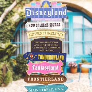 Disneyland Party Directional Sign, Mickey Birthday, Princess Birthday, Magical Party Decoration, Digital file