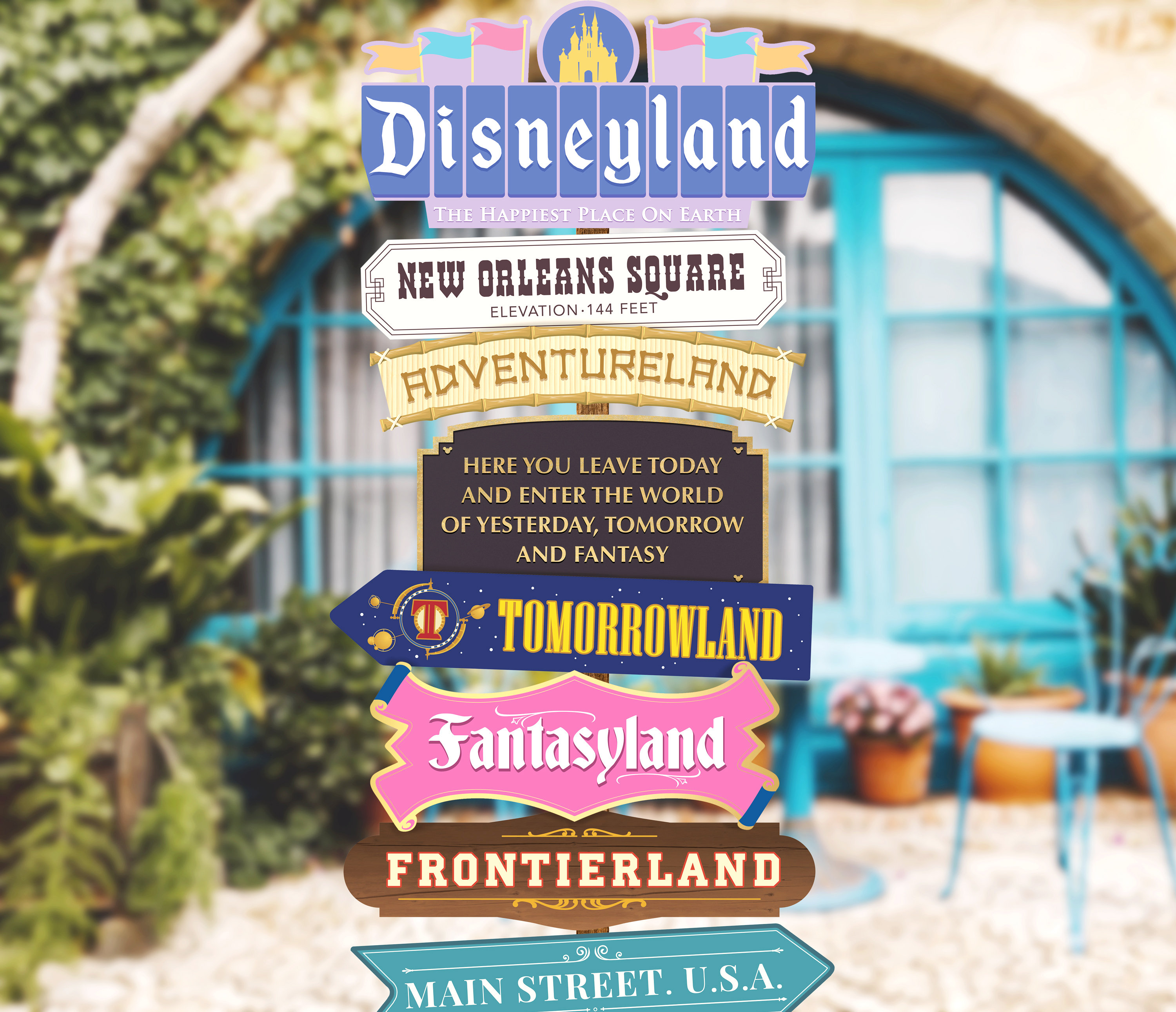 Disneyland Party Directional Sign, Mickey Birthday, Princess Birthday, Magical Party Decoration, Digital file