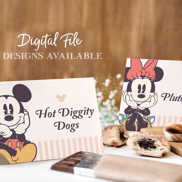 Minnie Food Labels Etsy