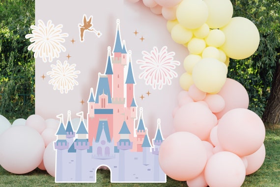 Printable Disneyland Castle Cutout, Disneyland Baby Shower Stand Up Prop, Sleeping Beauty Castle, Princess Party Decoration, Digital file